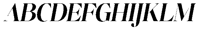 Brillane Serif  Brillane Italic Bold Condensed Font UPPERCASE