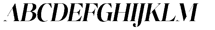 Brillane Serif  Brillane Italic Bold Semi Condensed Font UPPERCASE