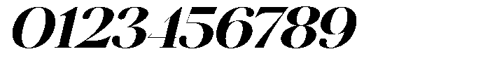Brillane Serif  Brillane Italic Bold Semi Expanded Font OTHER CHARS