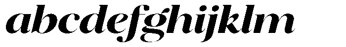 Brillane Serif  Brillane Italic Bold Semi Expanded FONT