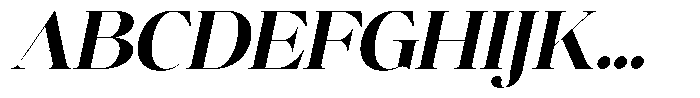 Brillane Serif  Brillane Italic Bold Font UPPERCASE