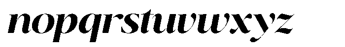 Brillane Serif  Brillane Italic Bold Font LOWERCASE