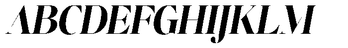 Brillane Serif  Brillane Italic Extra Bold Condensed Font UPPERCASE