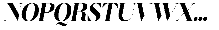 Brillane Serif  Brillane Italic Extra Bold Semi Condensed Font UPPERCASE