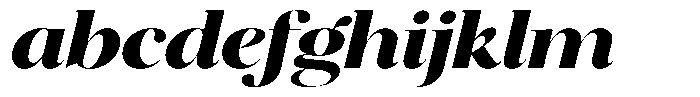 Brillane Serif  Brillane Italic Extra Bold Semi Expanded FONT