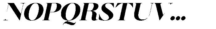 Brillane Serif  Brillane Italic Extra Bold Font UPPERCASE