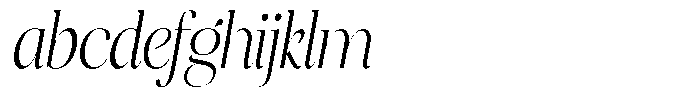 Brillane Serif  Brillane Italic Extra Light Condensed FONT