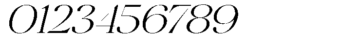 Brillane Serif  Brillane Italic Extra Light Expanded Font OTHER CHARS