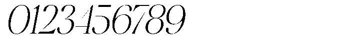 Brillane Serif  Brillane Italic Extra Light Semi Condensed Font OTHER CHARS