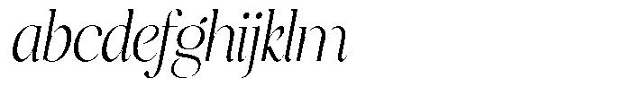 Brillane Serif  Brillane Italic Extra Light Semi Condensed FONT