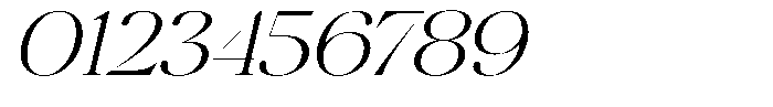 Brillane Serif  Brillane Italic Extra Light Semi Expanded Font OTHER CHARS