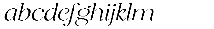 Brillane Serif  Brillane Italic Extra Light Semi Expanded FONT