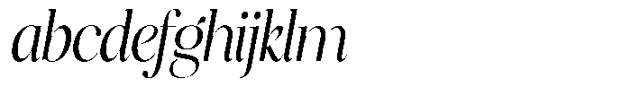 Brillane Serif  Brillane Italic Light Condensed FONT