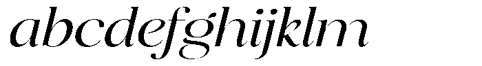 Brillane Serif  Brillane Italic Light Expanded FONT