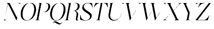 Brillane Serif  Brillane Italic Light Semi Condensed Font UPPERCASE