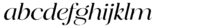 Brillane Serif  Brillane Italic Light Semi Expanded FONT