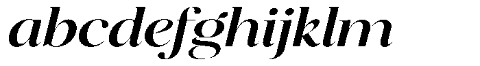 Brillane Serif  Brillane Italic Medium Expanded FONT