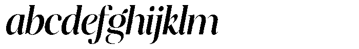 Brillane Serif  Brillane Italic Medium Semi Condensed FONT