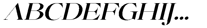 Brillane Serif  Brillane Italic Medium Semi Expanded Font UPPERCASE