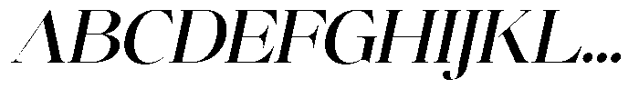 Brillane Serif  Brillane Italic Medium Font UPPERCASE