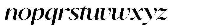 Brillane Serif  Brillane Italic Medium Font LOWERCASE