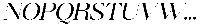 Brillane Serif  Brillane Italic Regular Font UPPERCASE