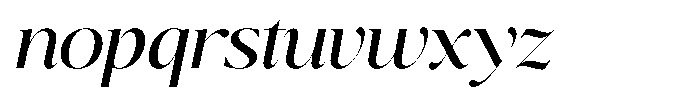 Brillane Serif  Brillane Italic Regular Font LOWERCASE