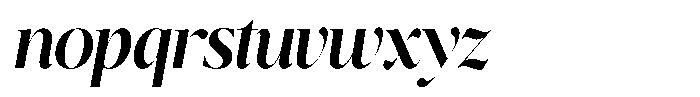 Brillane Serif  Brillane Italic Semi Bold Condensed Font LOWERCASE