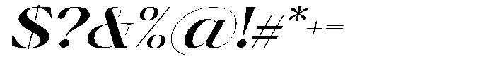 Brillane Serif  Brillane Italic Semi Bold Expanded Font OTHER CHARS
