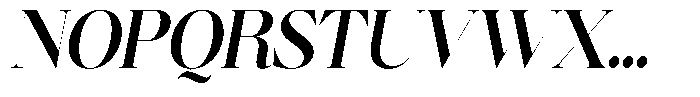 Brillane Serif  Brillane Italic Semi Bold Semi Condensed Font UPPERCASE