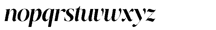 Brillane Serif  Brillane Italic Semi Bold Semi Condensed Font LOWERCASE