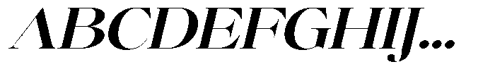 Brillane Serif  Brillane Italic Semi Bold Semi Expanded Font UPPERCASE