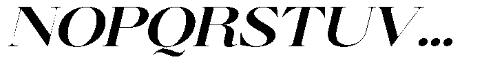 Brillane Serif  Brillane Italic Semi Bold Semi Expanded Font UPPERCASE