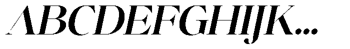 Brillane Serif  Brillane Italic Semi Bold Font UPPERCASE