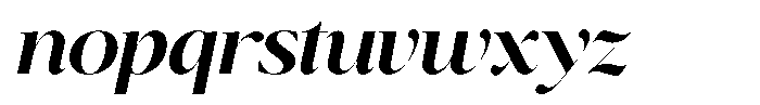 Brillane Serif  Brillane Italic Semi Bold Font LOWERCASE