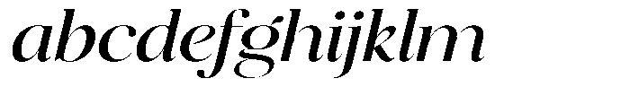 Brillane Serif  Brillane Italic Semi Expanded FONT