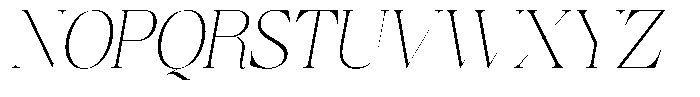 Brillane Serif  Brillane Italic Thin Condensed Font UPPERCASE