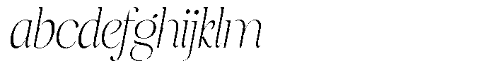 Brillane Serif  Brillane Italic Thin Semi Condensed FONT