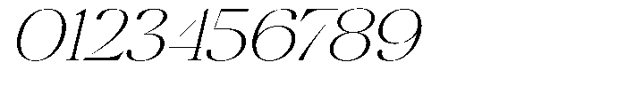 Brillane Serif  Brillane Italic Thin Semi Expanded Font OTHER CHARS
