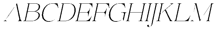 Brillane Serif  Brillane Italic Thin Font UPPERCASE