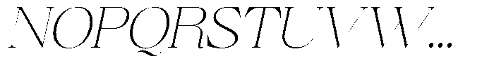 Brillane Serif  Brillane Italic Thin Font UPPERCASE