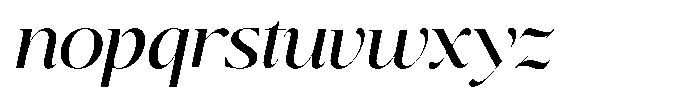 Brillane Serif  Brillane Italic Variable Black Font LOWERCASE