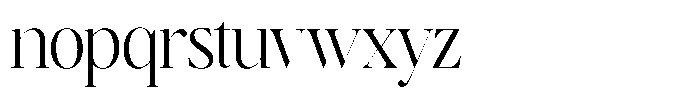 Brillane Serif  Brillane Light Condensed Font LOWERCASE