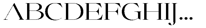 Brillane Serif  Brillane Light Expanded Font UPPERCASE