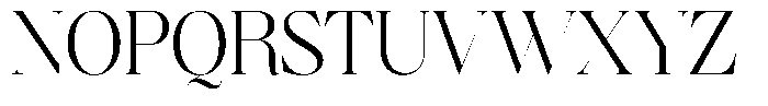 Brillane Serif  Brillane Light Semi Condensed Font UPPERCASE