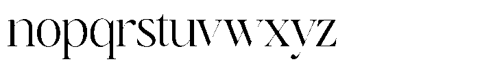 Brillane Serif  Brillane Light Semi Condensed Font LOWERCASE