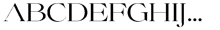 Brillane Serif  Brillane Light Semi Expanded Font UPPERCASE