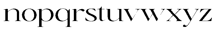 Brillane Serif  Brillane Light Semi Expanded Font LOWERCASE