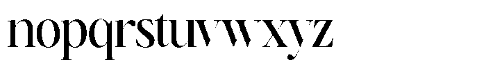Brillane Serif  Brillane Medium Condensed Font LOWERCASE