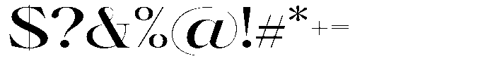 Brillane Serif  Brillane Medium Expanded Font OTHER CHARS